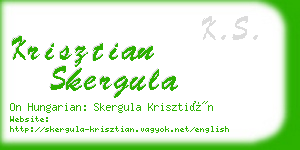 krisztian skergula business card